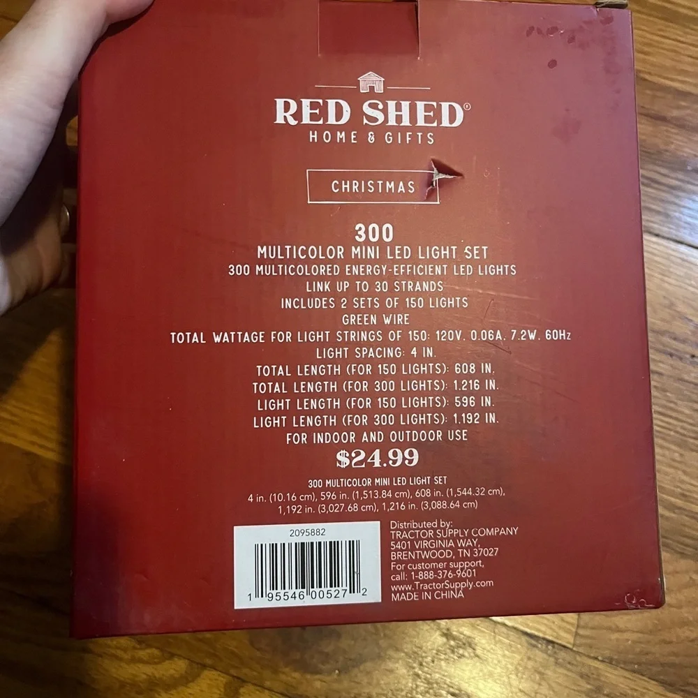 Red Shed Multicolor LED String Lights